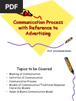 Communication Process With Reference To Advertising