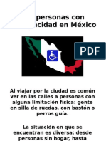 Las Personas Con Discapacidad en México