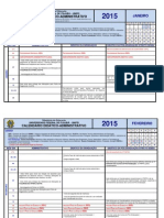 Calendário acadêmico Unifei 2015