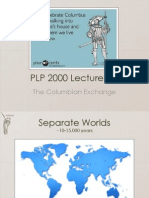 PLP 2000 Lecture 20:: The Columbian Exchange