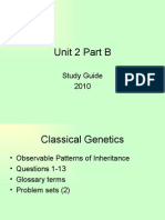 Study Guide Unit 2 Part B 2010