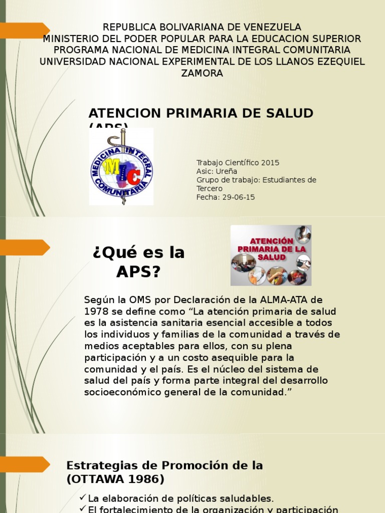 Aps | PDF | Medicina | Ciencias de la Salud