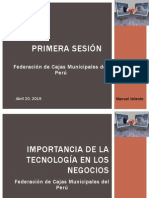 Sesión 1 Importancia de La Tecnología - M. Velarde