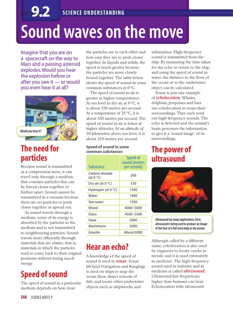 Understanding Sound Waves and Speed | PDF | Sound | Ultrasound