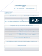 Lesson Plan Template