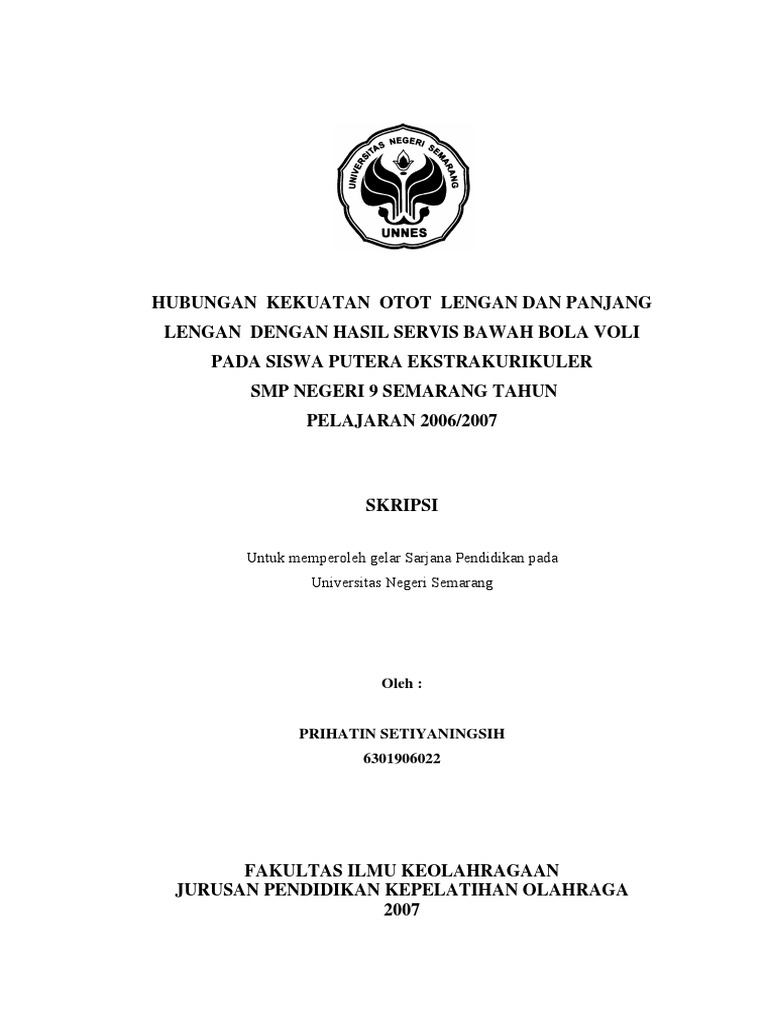 Skripsi Olahraga