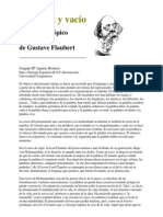 Aguirre Romero - Palabras Y Vacio Lenguaje Y Topico en La Obra de Flaubert