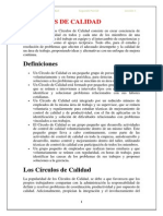 CIRCULOS de CALIDAD. Administracion de La Calidad.2013