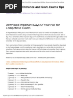 Download Download Important Days of Year PDF for Competitive Exams _ IBPS Exam _ Entrance and Govt by Honey Singh SN273275192 doc pdf
