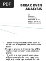 Download Break Even Analysis -Presentation -SABRISH by sha29_3 SN27327789 doc pdf