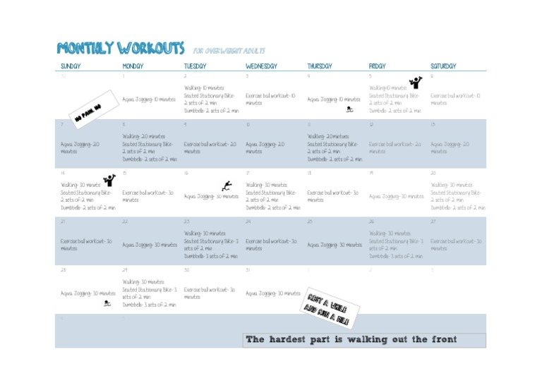 Monthly Workout | PDF | Cooking, Food & Wine