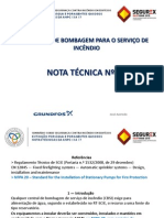 Dimensionamento de centrais de bombagem contra incêndio