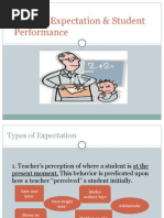 Teacher Expectation & Student Performance