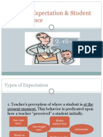 Teacher Expectation & Student Performance