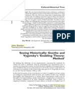 Seeing Historically: Goethe and Vygotsky's Enabling Theory - Method'