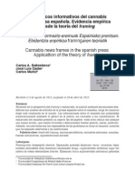 Los Marcos Informativos Del Cannabis en La Prensa Española. Evidencia Empírica Desde La Teoría Del Framing