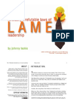 31 Refutably Irrefutable Laws of Lame Leadership