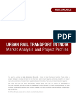 Urban Rail Transport in India: Market Analysis and Project Profiles
