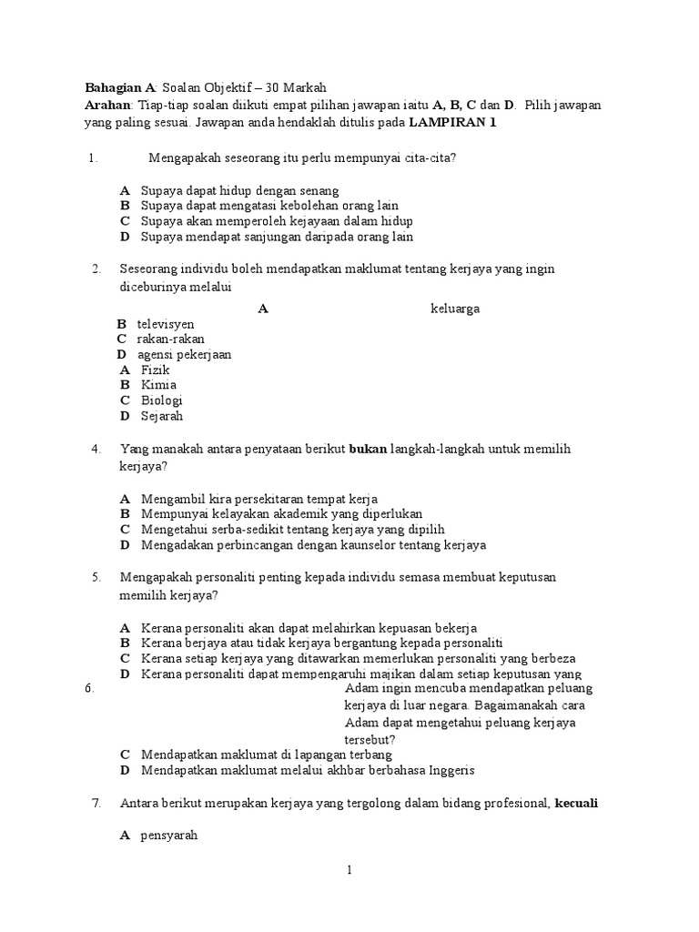 Soalan Sivik Ting 3 Pdf