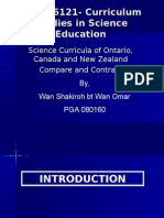 PMGS 6121-Curriculum Studies in Science Education