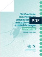 Planificación de La Movilización y Comunicación Social Para La Prevención y El Control Del Denge