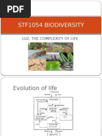 Lu2 Stf1053 Biodiversity - The Complexity of Life