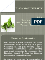 Lu6 Stf1053 Biodiversity - The Values of Biodiversity