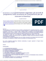 Strumenti Di Programmazione Negoziata - Gli Accordi Di Programma Come Strumen PDF