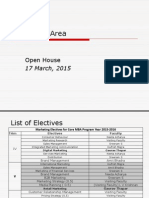 Marketing Open House Presentation 2015-16