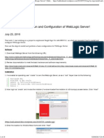 Step by Step Installation and Configuration of WebLogic