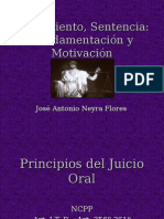 Juzgamiento, Sentencia - Fundamentacion y Motivacion