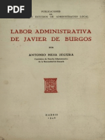 Labor Administrativa de Javier de Burgos