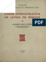 Labor Administrativa de Javier de Burgos