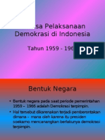 Analisa Pelaksanaan Demokrasi Di Indonesia.