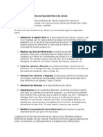 Proceso de Creaciónasasasasasas de Una Hoja Electrónica de Cálculo