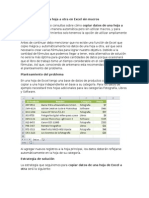 Copiar Datos de Una Hoja A Otra en Excel Sin Macros