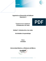 Unidad 1. Actividades de Aprendizaje