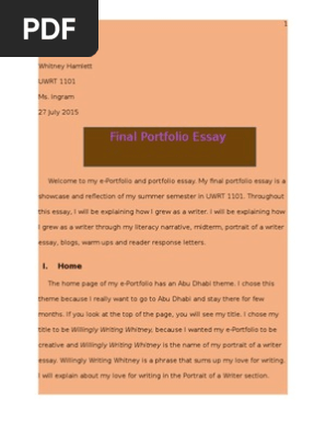 final portfolio essay 