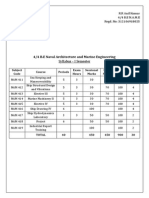 4/4 B.E Naval Architecture and Marine Engineering: Syllabus - I Semester