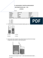 Prediksi Soal Un Ipa SMP (Fisika) 2010 Lengkap Dengan Jawaban Paket 3