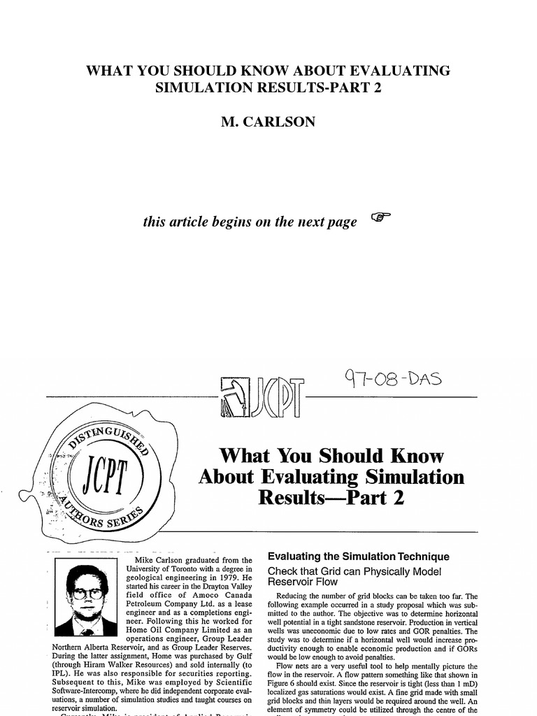 Evaluating Simulation Results: Part 2 | PDF | Hydraulic Fracturing ...