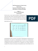 Applied Thermodynamics For Marine Systems Prof. P. K. Das Department of Mechanical Engineering Indian Institute of Technology, Kharagpur