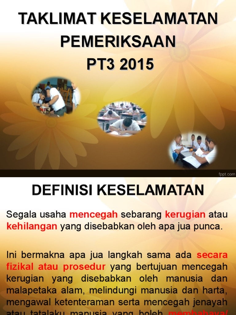 Taklimat Keselamatan Pt3
