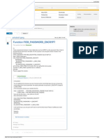 (Sap) Function Fieb - Password - Encrypt SCN