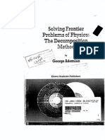 Solving Frontier Problems of Physics--Thr Decomposition Method