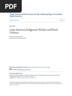 Latin American Indigenous Warfare and Ritual Violence
