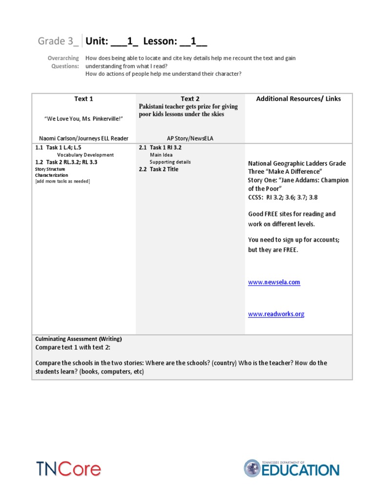 Esl GR 3 1-9 | PDF | Reading Comprehension | Educational Assessment