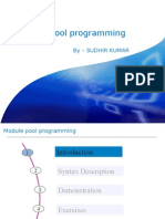 Module Pool Programming: by - Sudhir Kumar