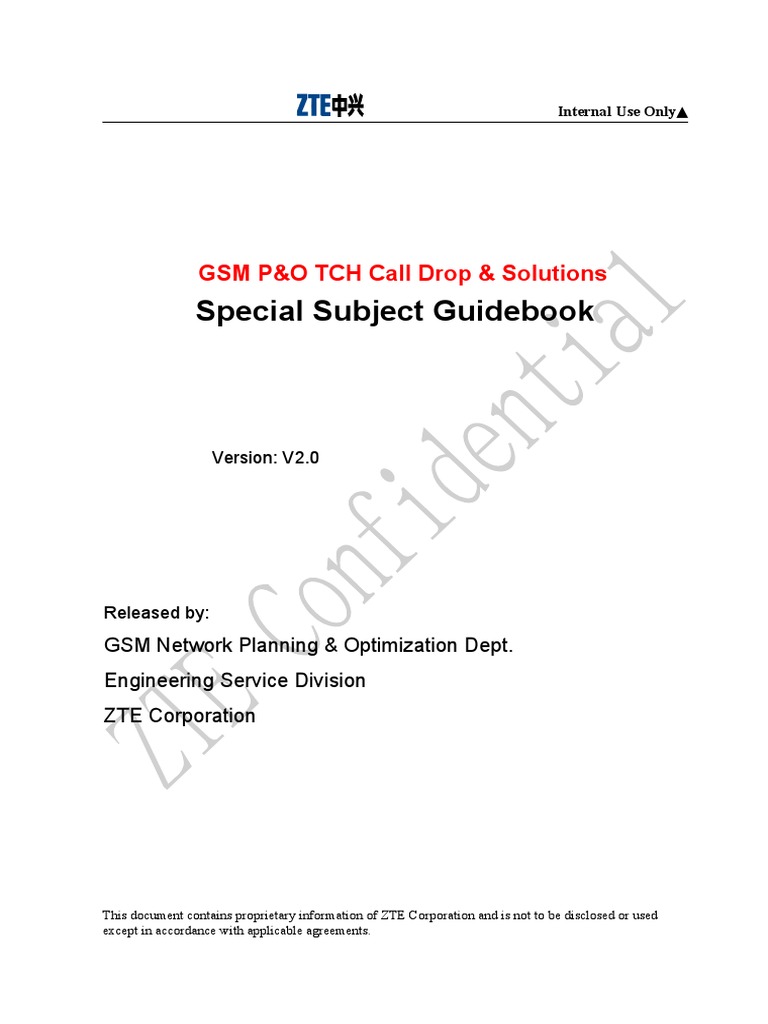 GSM P&O TCH Call Drop & Solutions | PDF | Electromagnetic Interference ...
