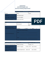 Application UM-Flint English-345 Technical Writing Department